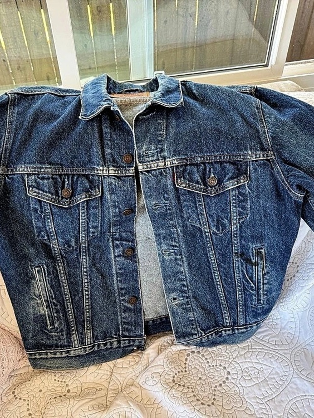 Levi's Type III Trucker Jacket Denim Blue Size 42